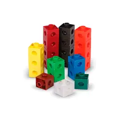 TIENDITA DE AULA EDITORES - SET DE 100 CUBOS CONECTORES UNIFIX