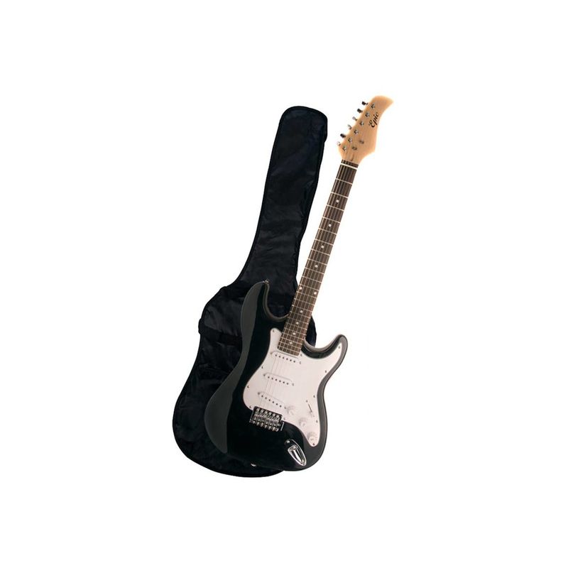 EPIC - Guitarra Electrica Epic Negra con funda.