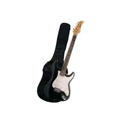 EPIC - Guitarra Electrica Negra con funda.
