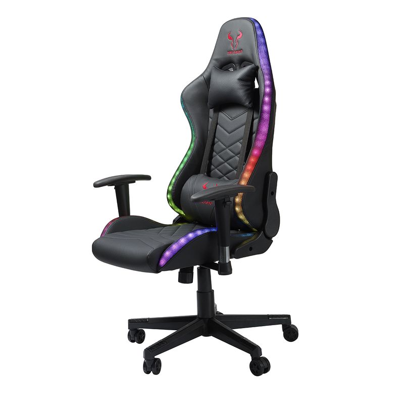 RIOTORO - Silla Gamer Riotoro Spitfire X1S Rgb Ergonomic Premium - Negro
