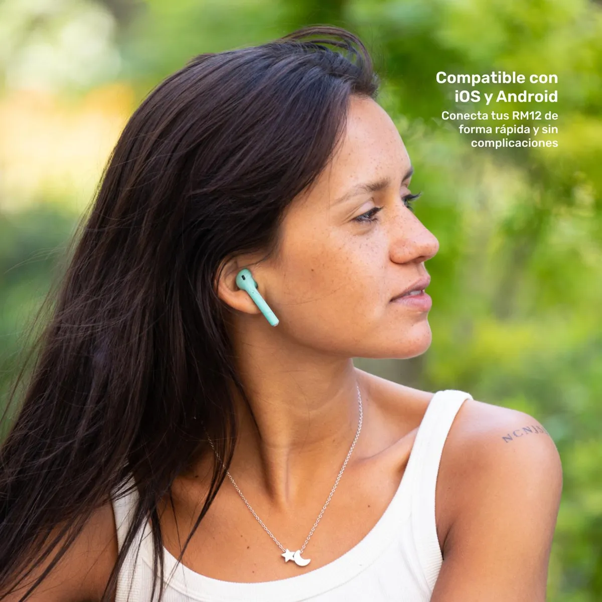 LHOTSE - Audífonos Lhotse Bluetooth Inalámbrico Rm12 Celeste