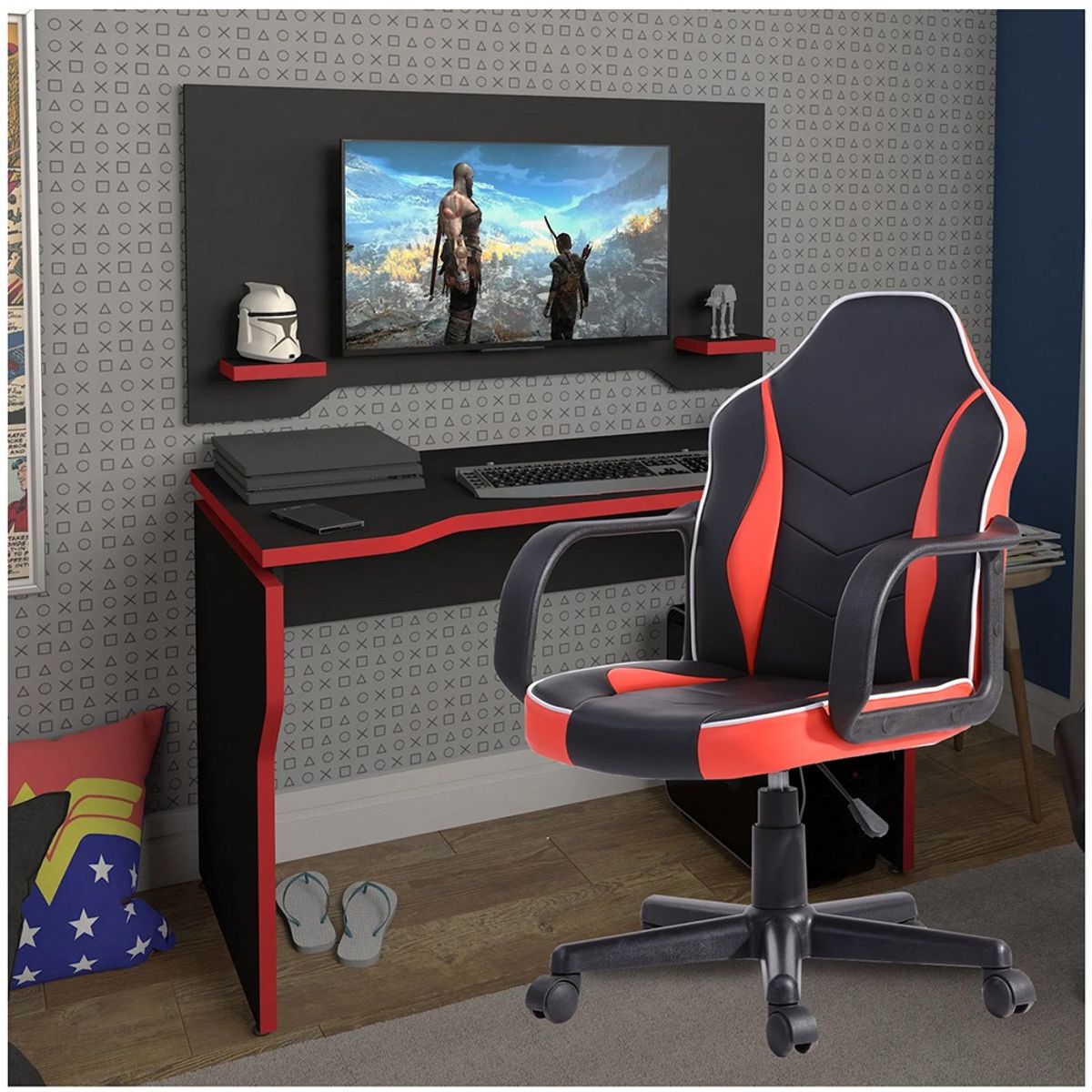 NOVAHUS - Silla Gamer Play Fun Ergonómica para Escritorio