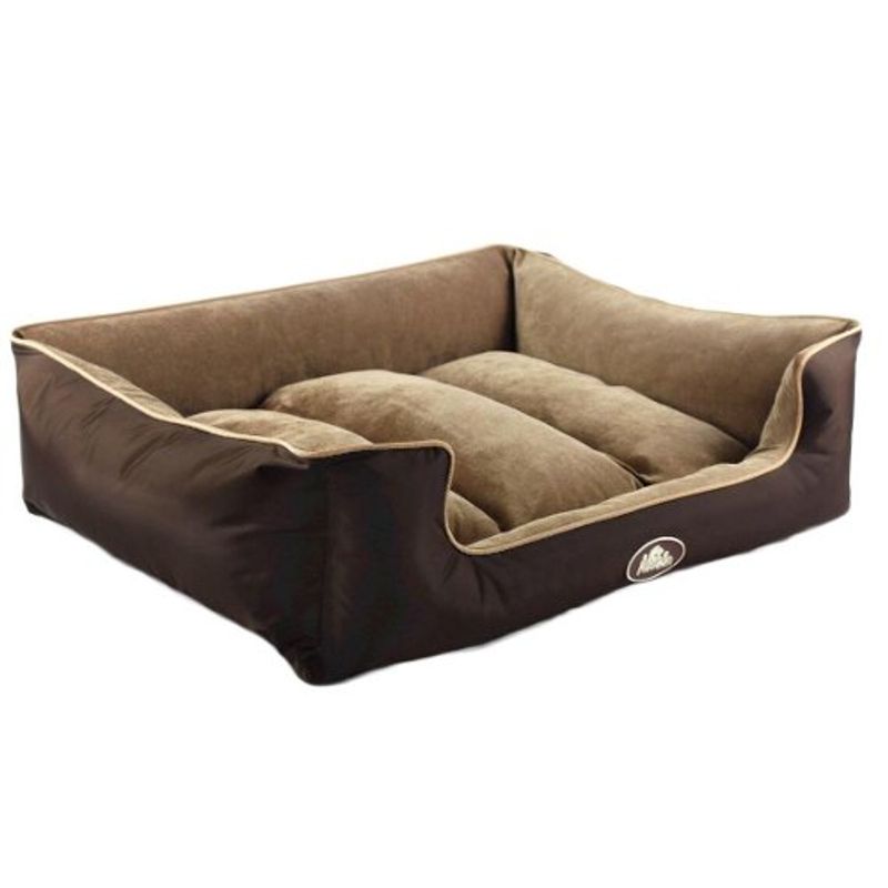 MASCAN - Cama Reversible Doble Color Perro Talla M Café Mascan