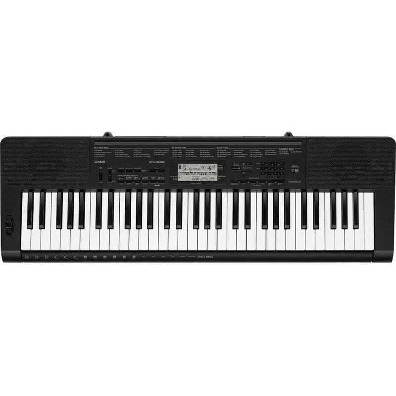 CASIO - Teclado Casio CTK-3500 con fuente de poder - Negro
