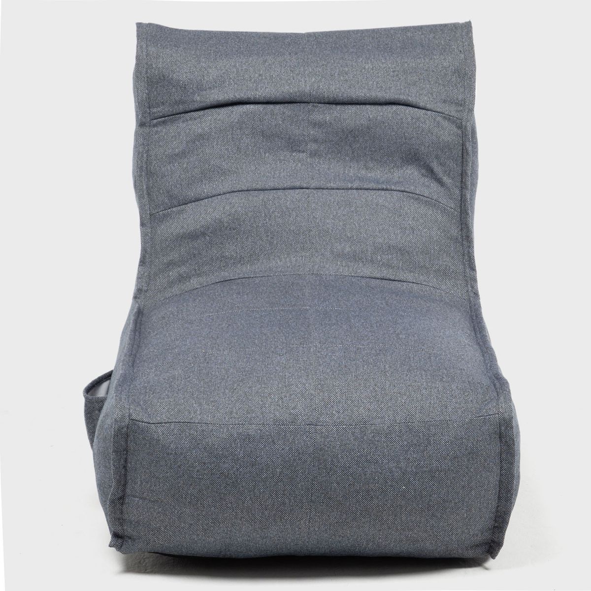 RELAN - Sillón Pouf / Puff Gris Con Respaldo Relan
