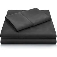 Juego de Sábanas 1 1/2 Plazas 200 Hilos 4 Piezas - Negro