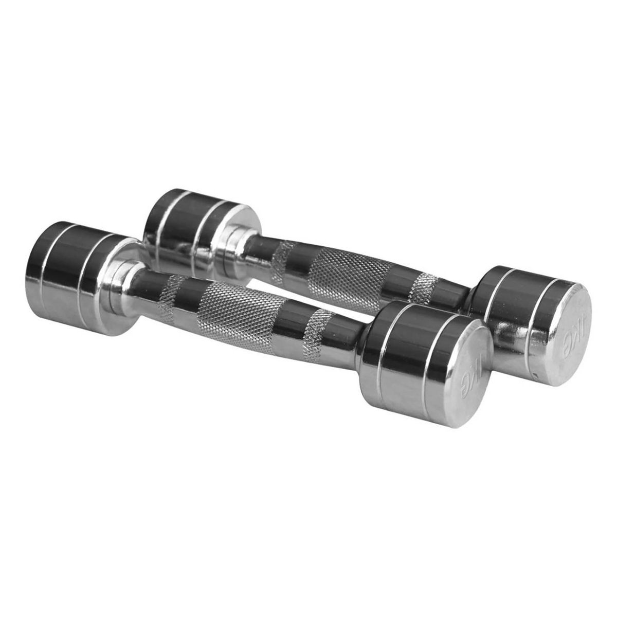 ULTIMATE FITNESS - Mancuernas Cromadas 1 kg (Par)