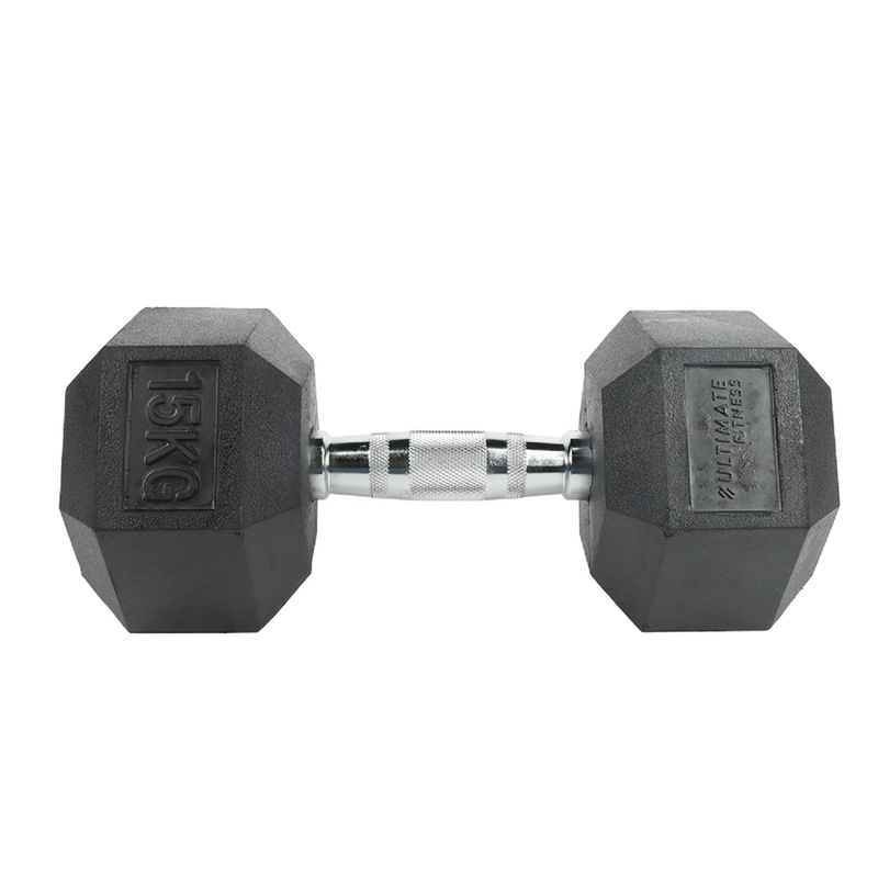 ULTIMATE FITNESS - MANCUERNA HEXAGONAL 15 KG
