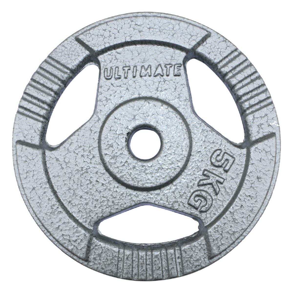 ULTIMATE FITNESS - DISCO ACERO CON AGARRES 5 KG