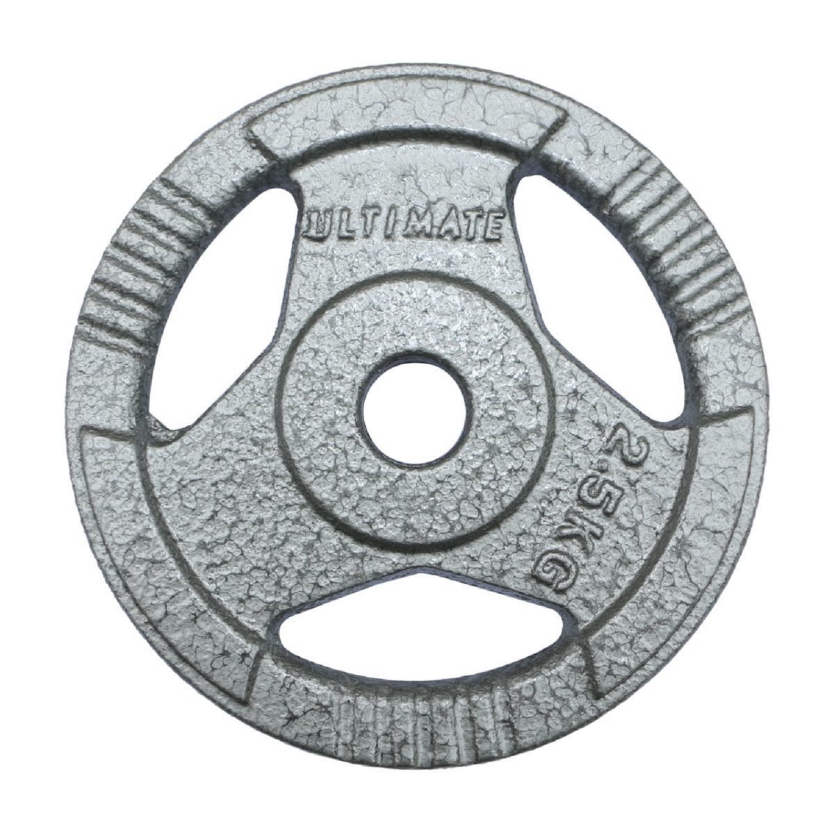 ULTIMATE FITNESS - DISCO ACERO CON AGARRES 2.5 KG