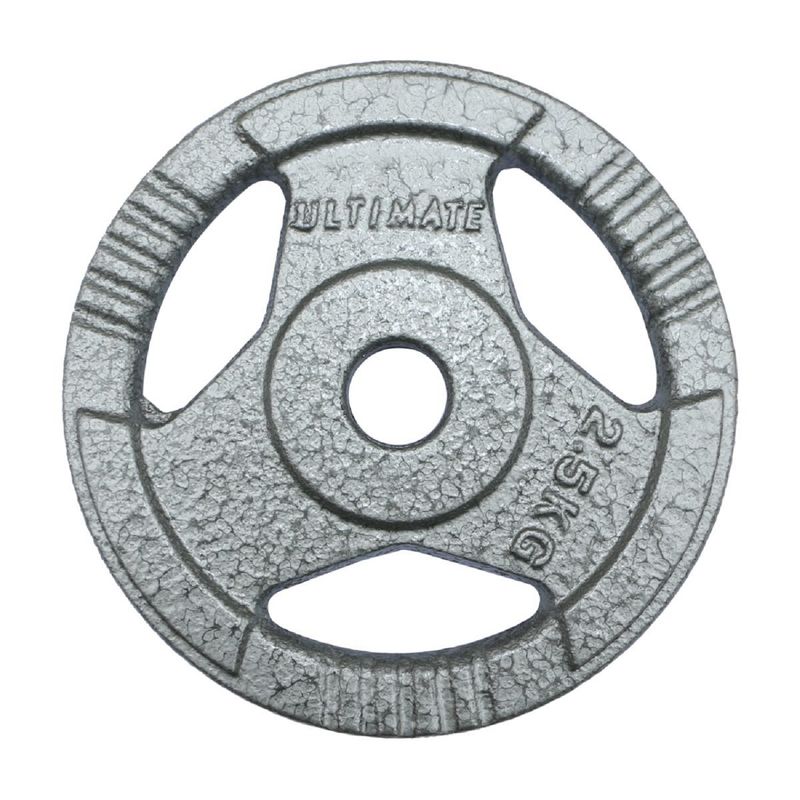ULTIMATE FITNESS - DISCO ACERO CON AGARRES 2.5 KG