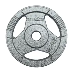 ULTIMATE FITNESS - DISCO ACERO CON AGARRES 2.5 KG