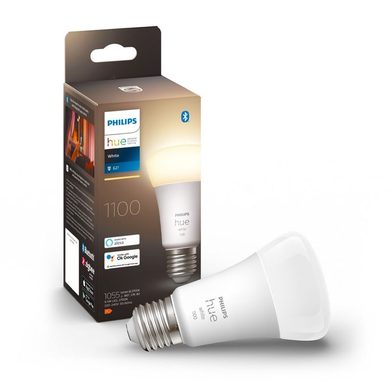 PHILIPS HUE - Ampolleta Philips Hue 1100 Lm White E27 Blanco Cálido Zigbee Bt