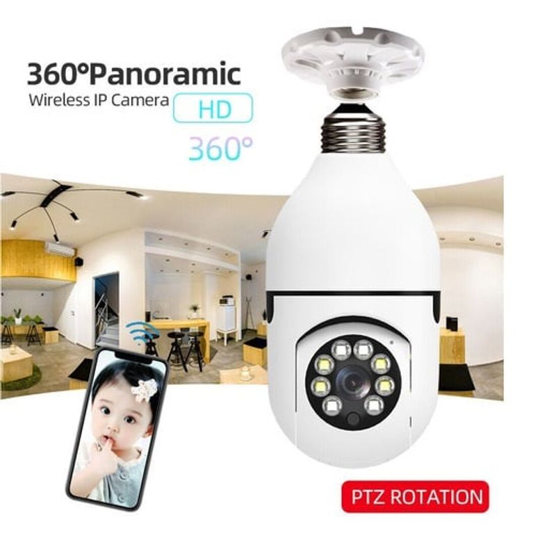 GENERICO - Ampolleta Led Con Camara 360° Hd Wifi