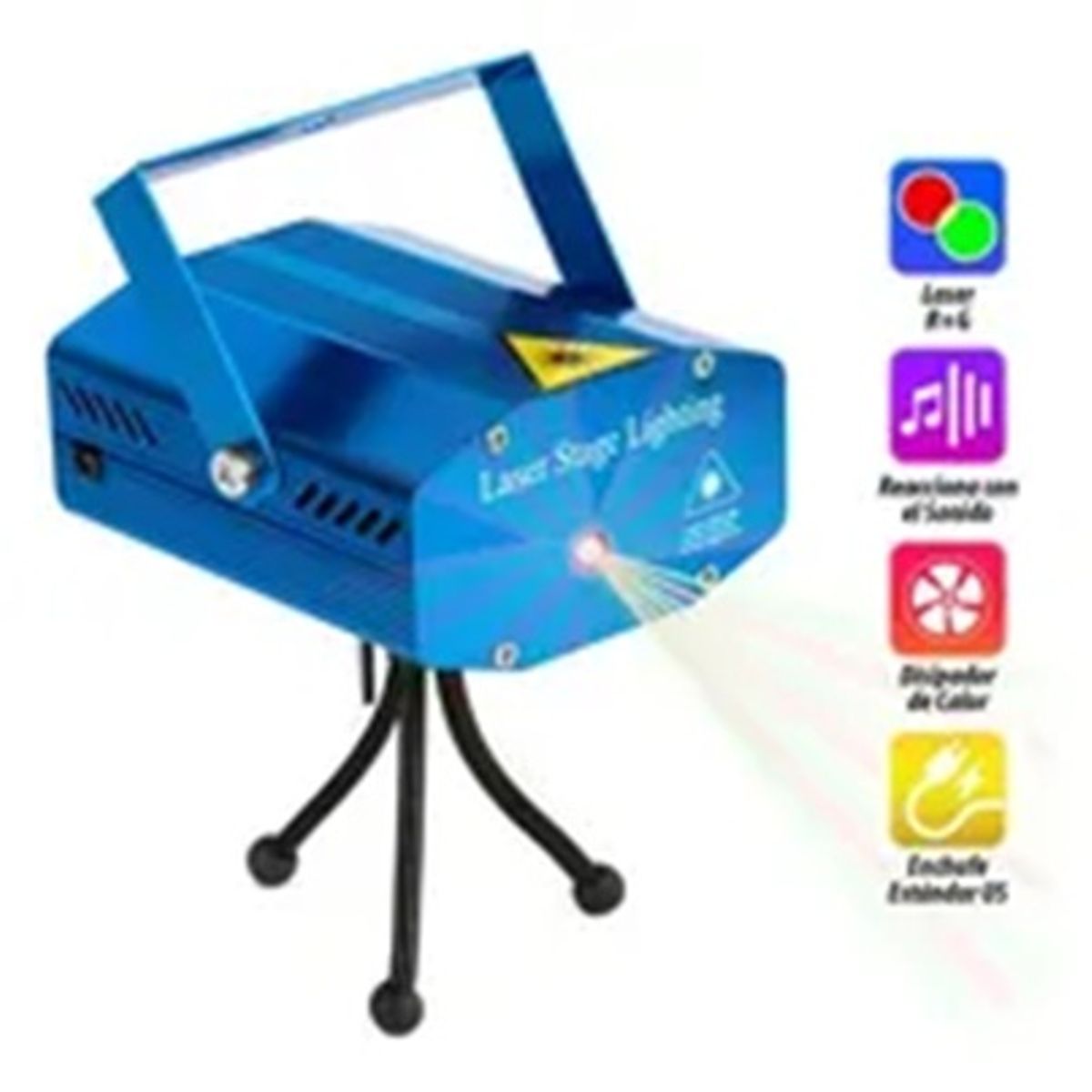 GENERICO - Proyector Puntos Laser Fiesta Luces De Fiesta Ritmico