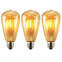 Pack X3 Ampolleta Retro Led Vintage Luz Calida 4w