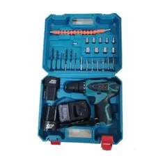 GENERICO - Taladro Inalámbrico Destornillador Portatil 12v + 2 Baterias.