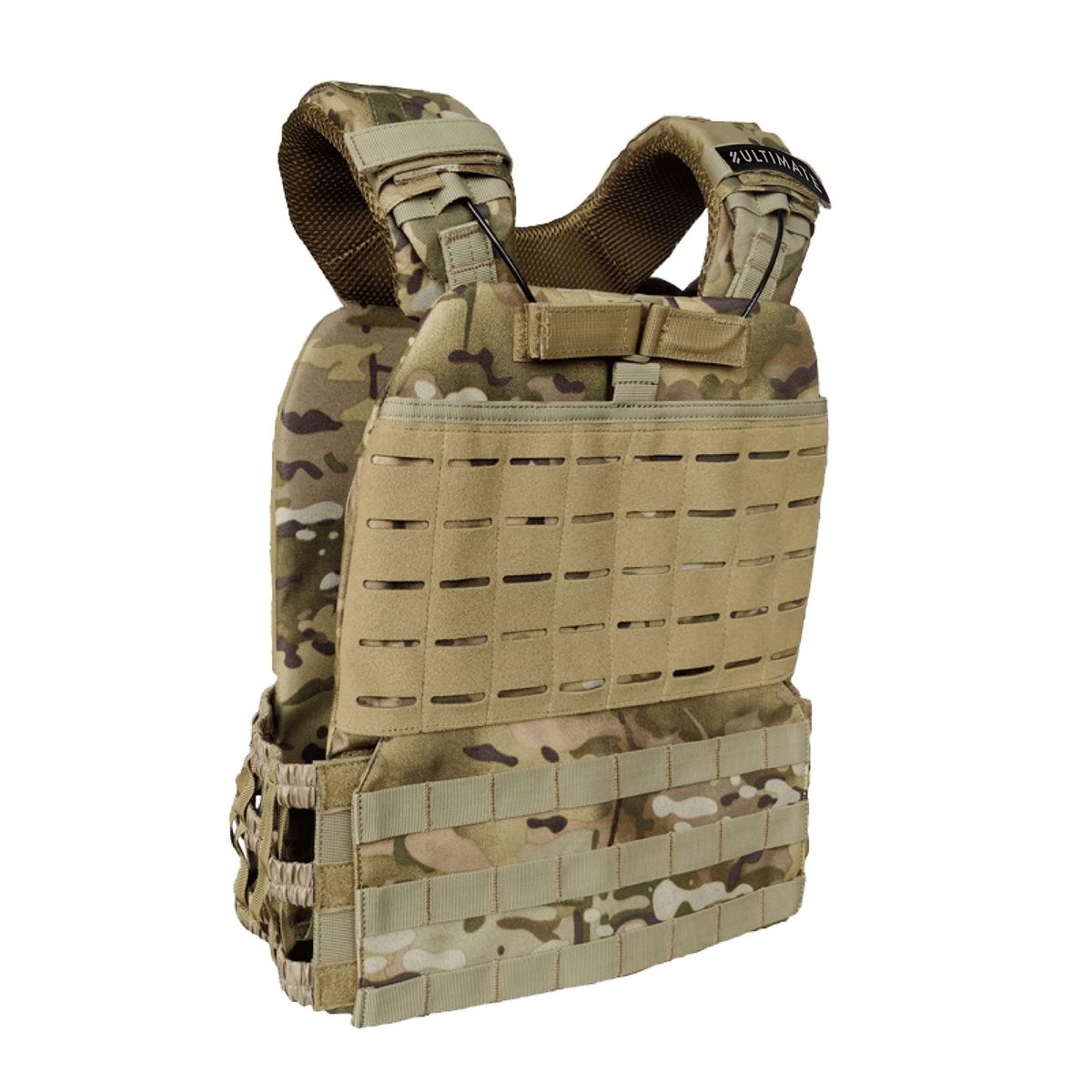 ULTIMATE FITNESS - CHALECO PESO 10 KG ELITE TÁCTICO INTERCAMBIABLE – CAMUFLAJE