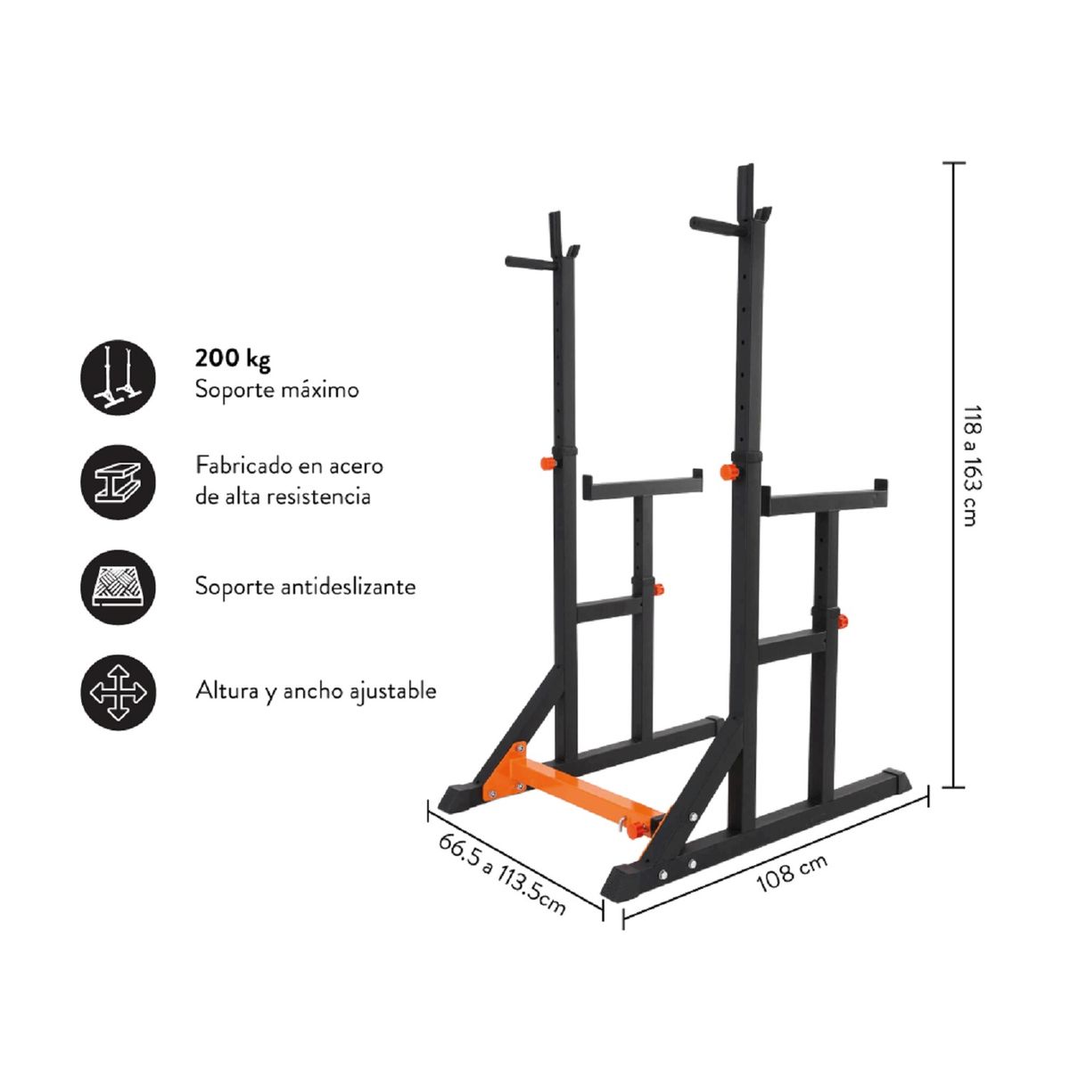 ULTIMATE FITNESS - SQUAT RACK MULTIFUNCIONAL ELITE  SENTADILLAS PRESS