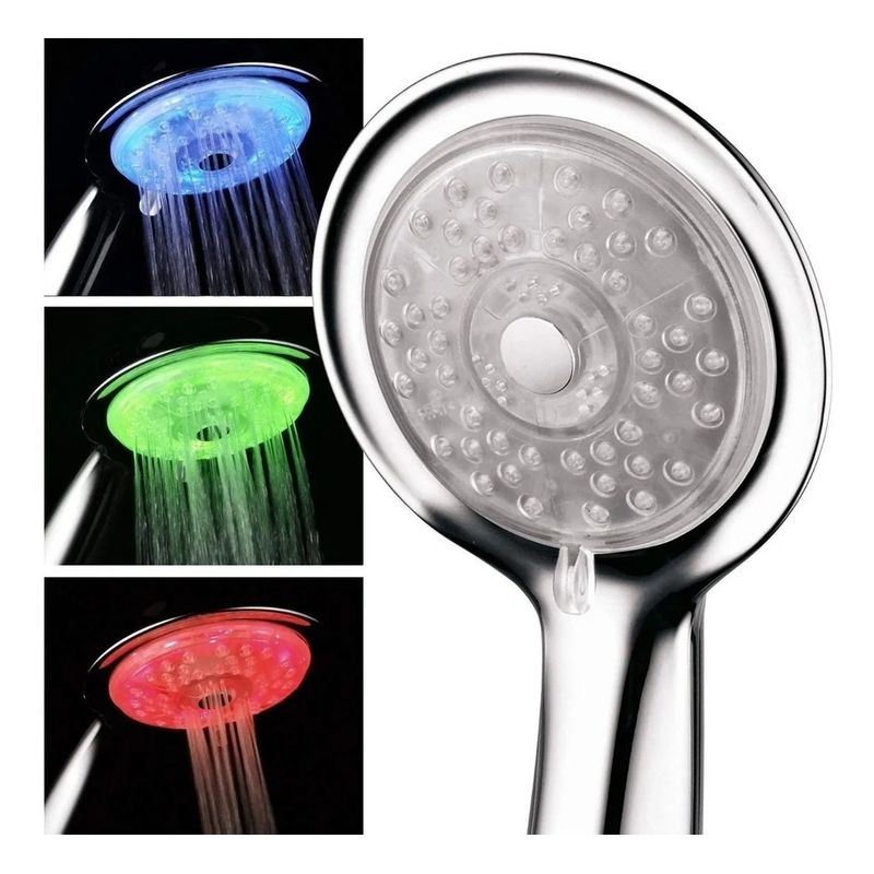 GENERICO - Mango Ducha Led De Colores Multicolor Ducha Con Luz