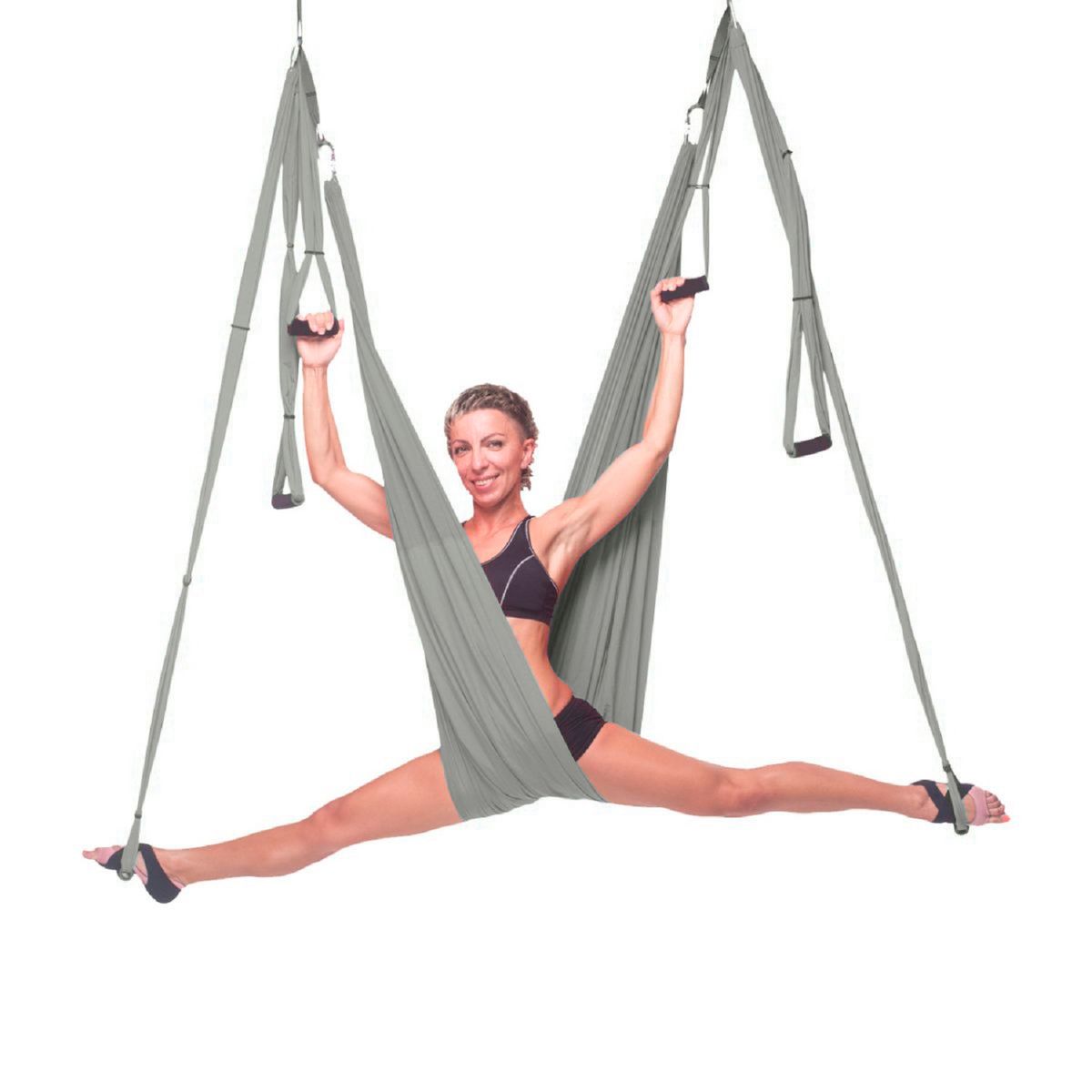 ULTIMATE FITNESS - COLUMPIO  TRAPECIO AERO YOGA GRIS