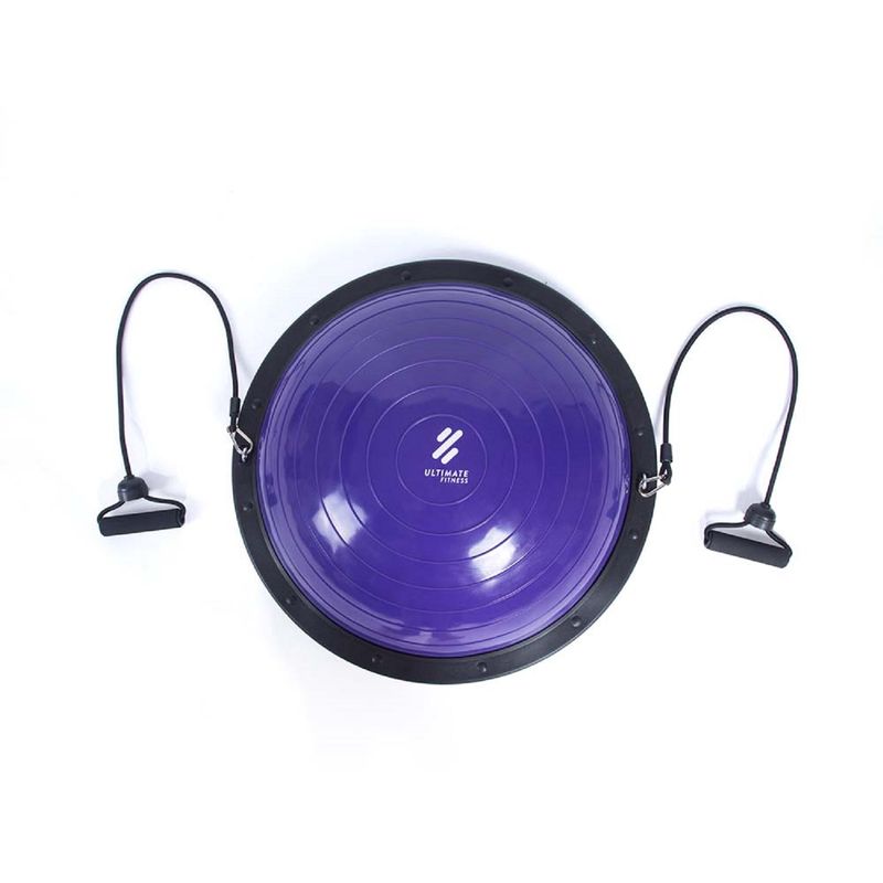 ULTIMATE FITNESS - BOSU BALANCE BALL CON MANILLAS MORADO