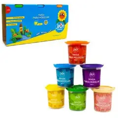 JM IMPORT - Masas Para Modelar, 6 Colores, Potes De 150gr Cada Uno