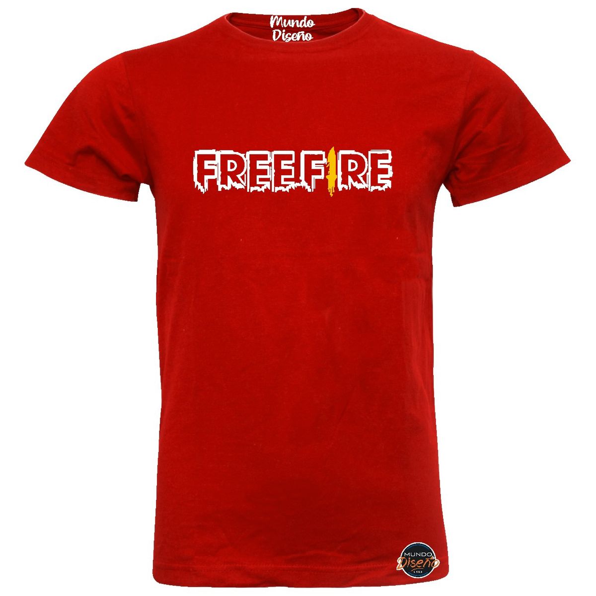 MDC - Polera De Hombre Manga Corta Free Fire Clasico
