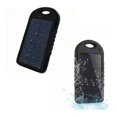 GENERICO - Pack X2 Cargador Bateria Solar 20000 Mah Impermeable