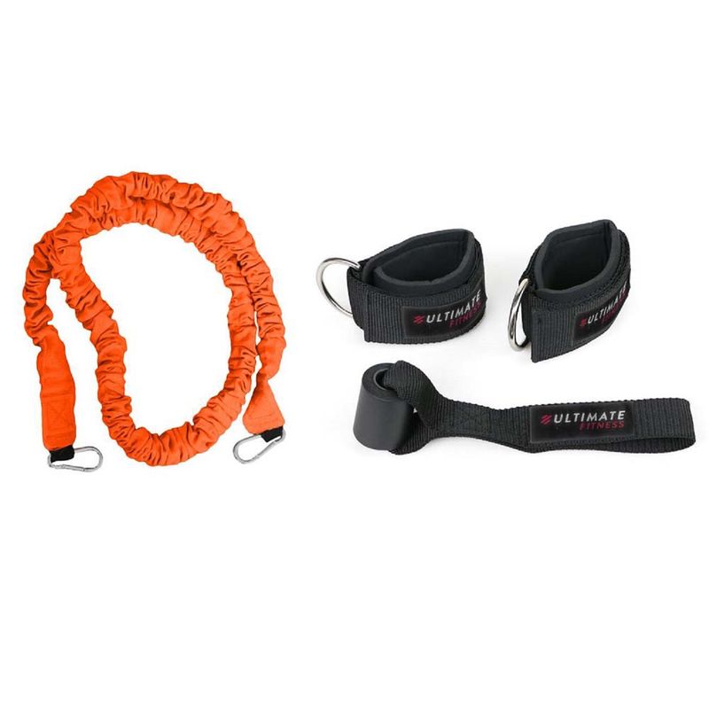 ULTIMATE FITNESS - BANDAS DE RESISTENCIA LATERALES TOBILLOS CON ANCLAJE PUERTA