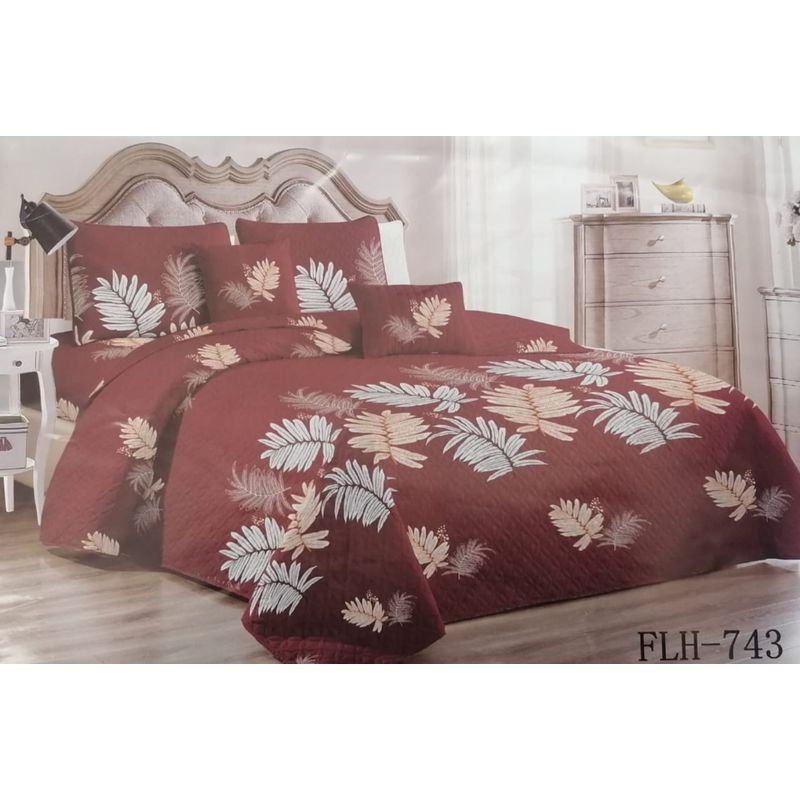 GENERICO - CUBRECAMA 2.5 PL ESTAMPADO CON FUNDAS DE ALMOHADA.