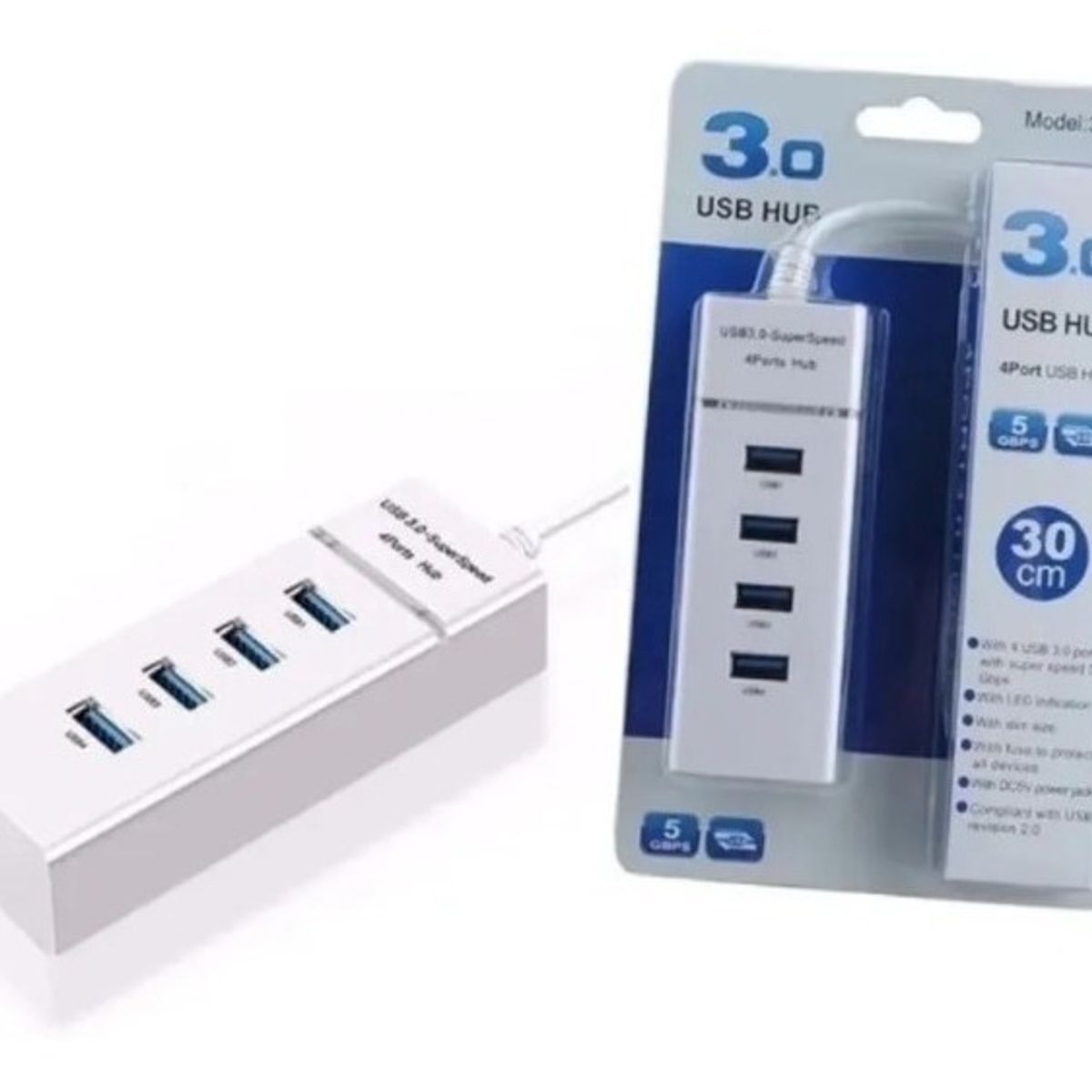 GENERICO - Port 4 en 1 Hub Usb 3.0