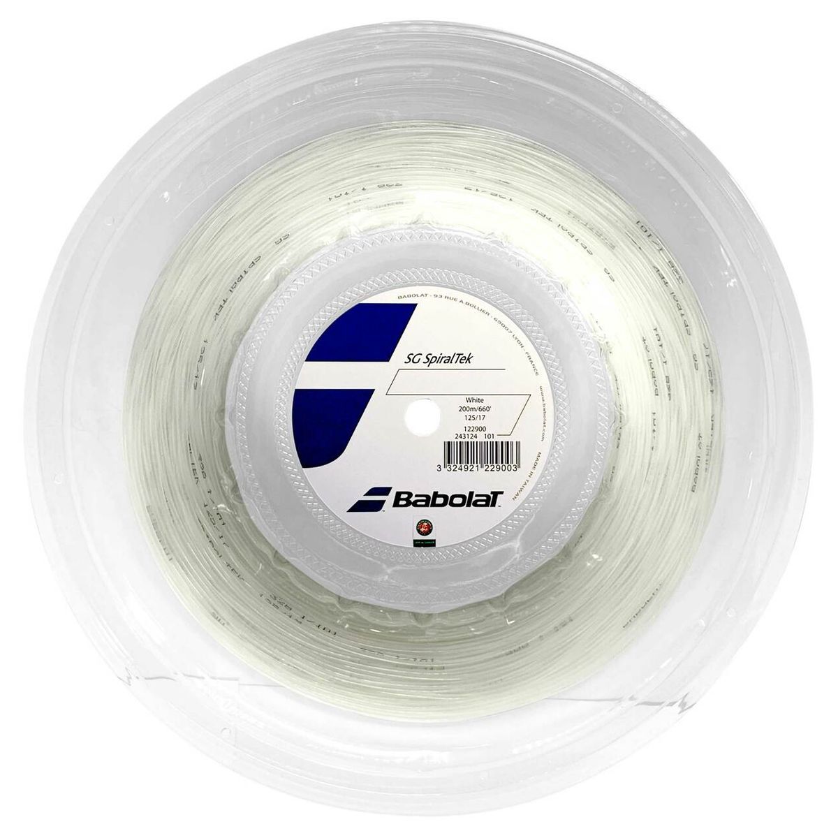 BABOLAT - CUERDA TENIS BABOLAT SG SPIRALTEK 1.25 X 200 MTS