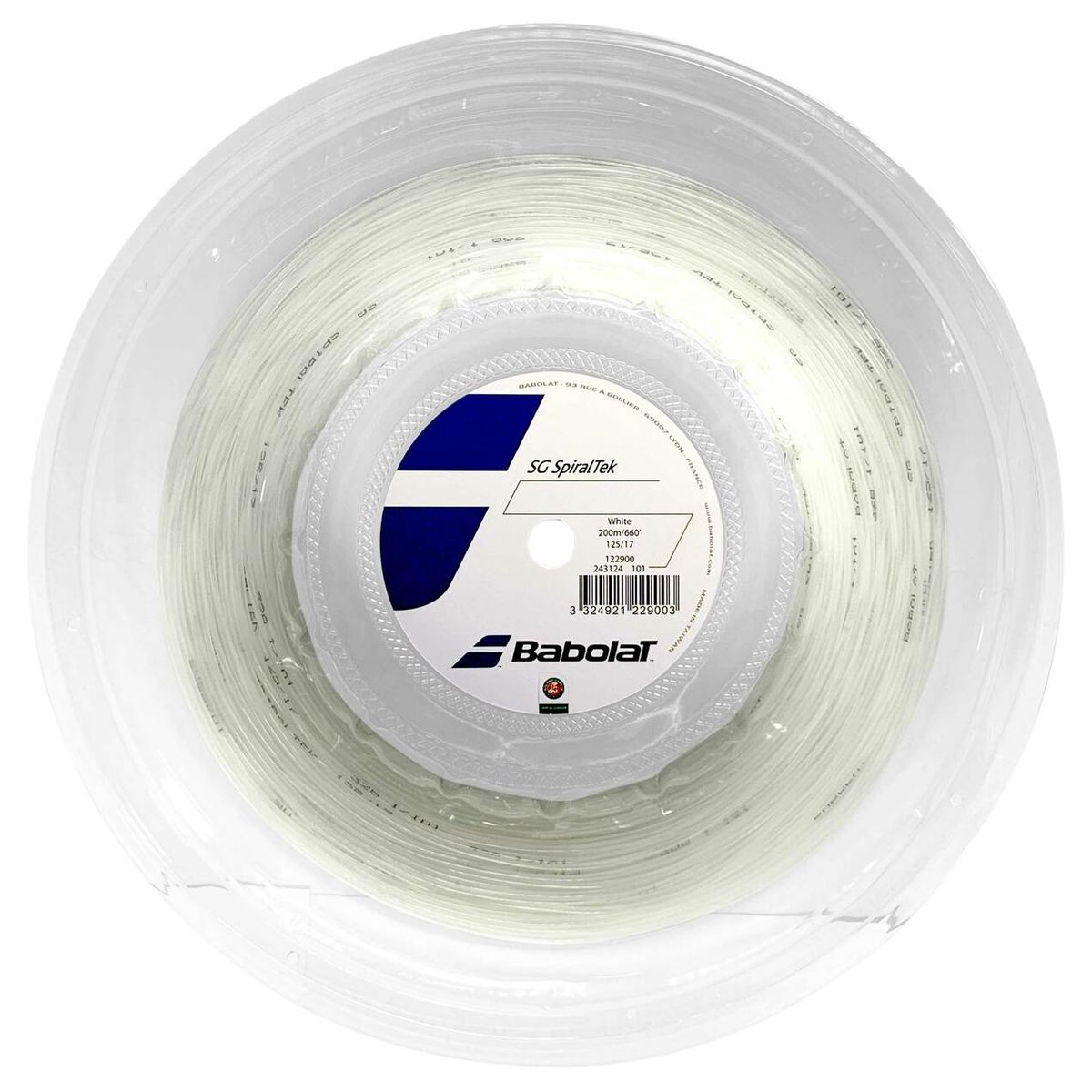 BABOLAT - CUERDA TENIS BABOLAT SG SPIRALTEK BL 1.30 X 200 MTS