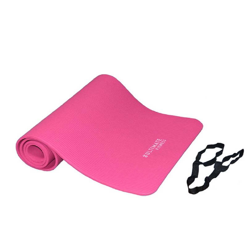 ULTIMATE FITNESS - MAT DE YOGA 10 MM NBR ROSADO
