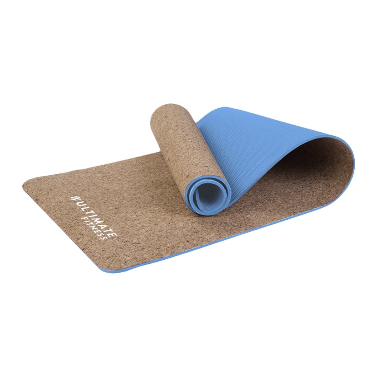ULTIMATE FITNESS - MAT DE YOGA PREMIUM ECO CORCHO 5 MM