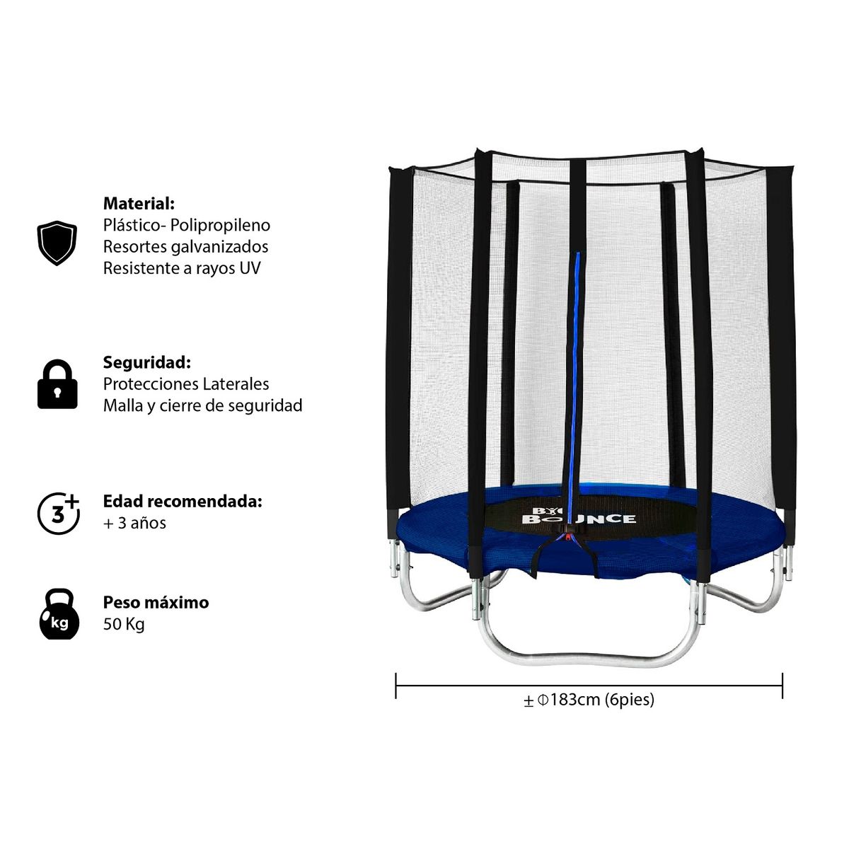 GENERICO - CAMA ELÁSTICA 183 CM PRO