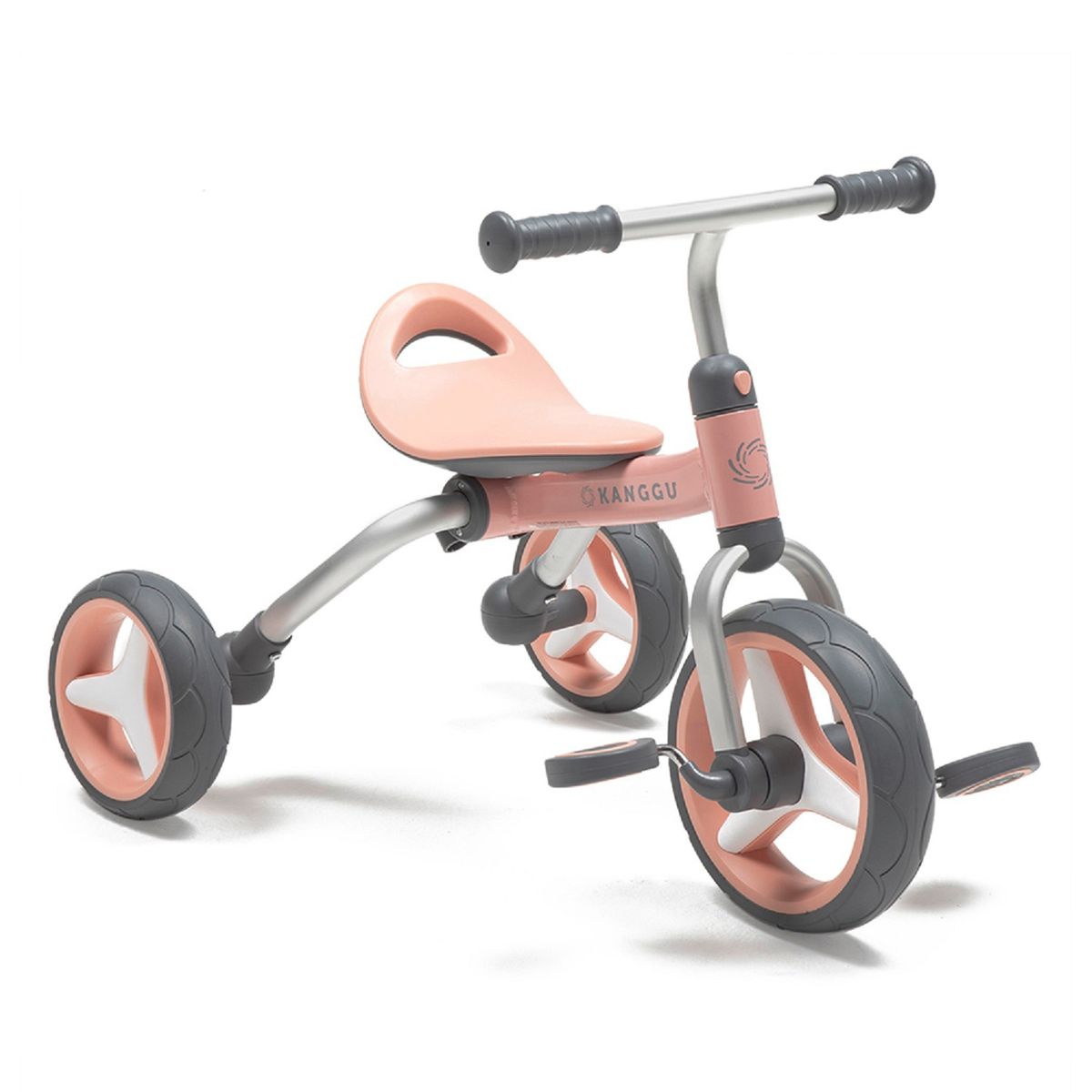 GENERICO - TRICICLO BALANCE 3 EN 1 ALUMINIO ROSADO