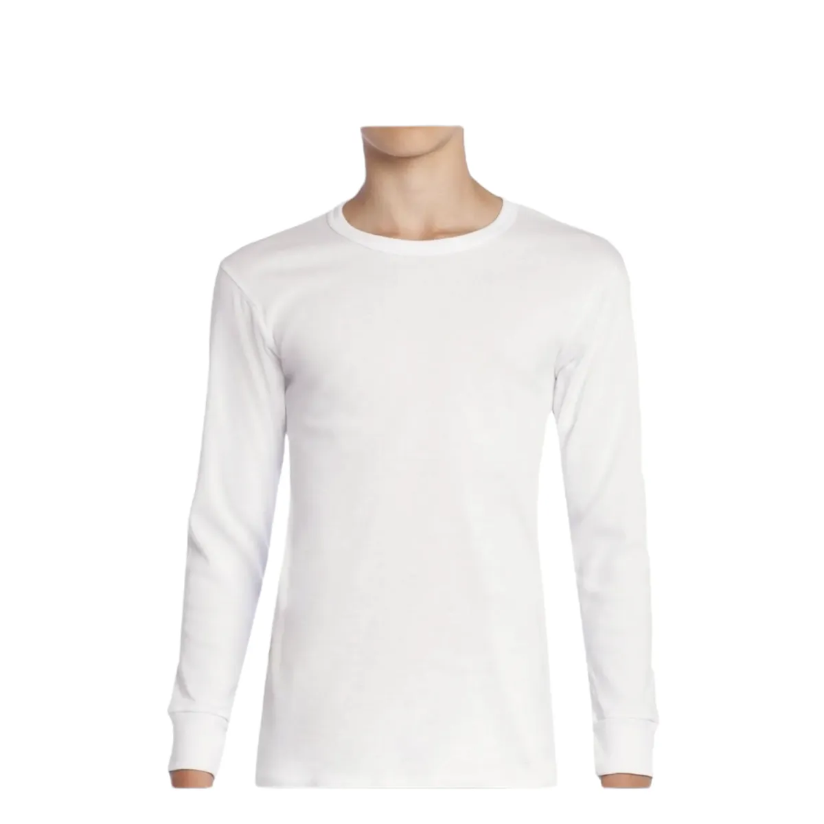 AGW - Pack 3 Camisetas Manga Larga Algodon Blancas Unisex