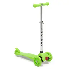 KANGGU - SCOOTER MONOPATÍN PLEGABLE LUZ LED NIÑO S1 VERDE