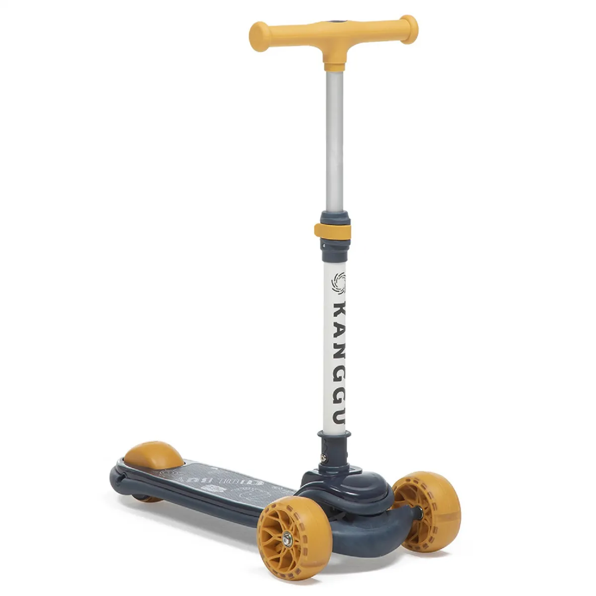 KANGGU - SCOOTER MONOPATÍN PLEGABLE LUZ LED NIÑO S2 AMARILLO