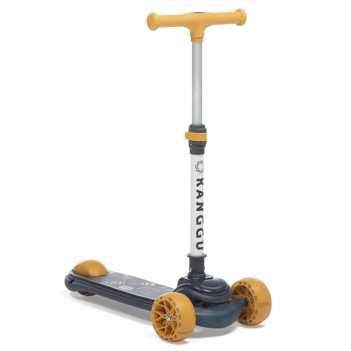 KANGGU - SCOOTER MONOPATÍN PLEGABLE LUZ LED NIÑO S2 AMARILLO