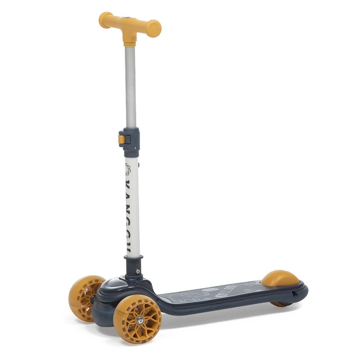 KANGGU - SCOOTER MONOPATÍN PLEGABLE LUZ LED NIÑO S2 AMARILLO