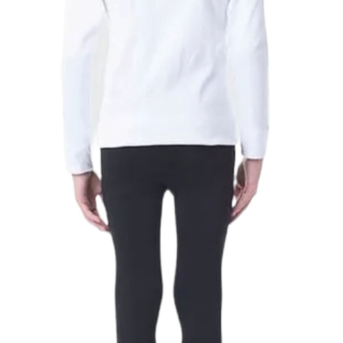 AGW - Pack 6 Camisetas Blancas Manga Larga Algodón Juvenil Unisex