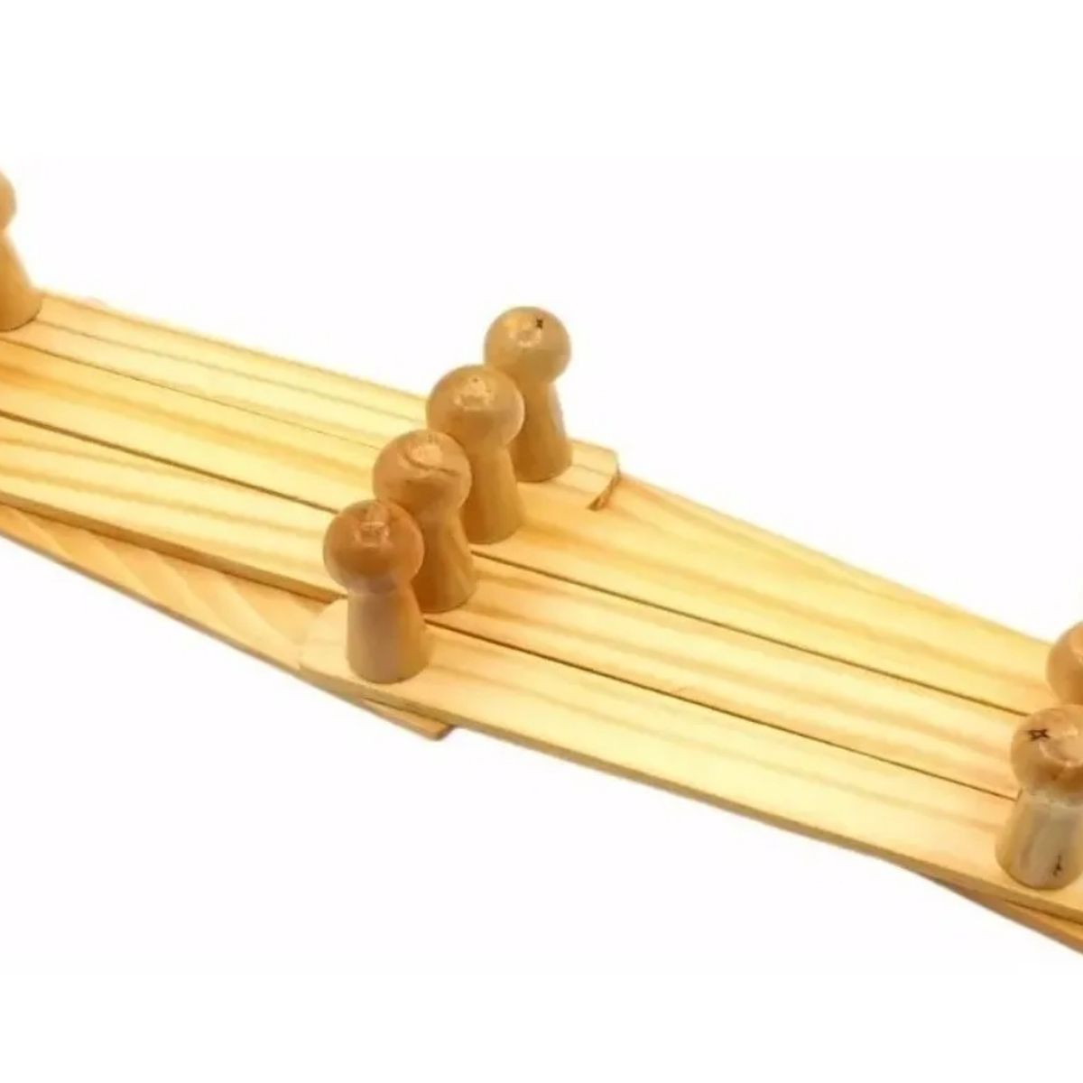 GENERICO - Perchero 10 Ganchos Madera Ajustable Pared