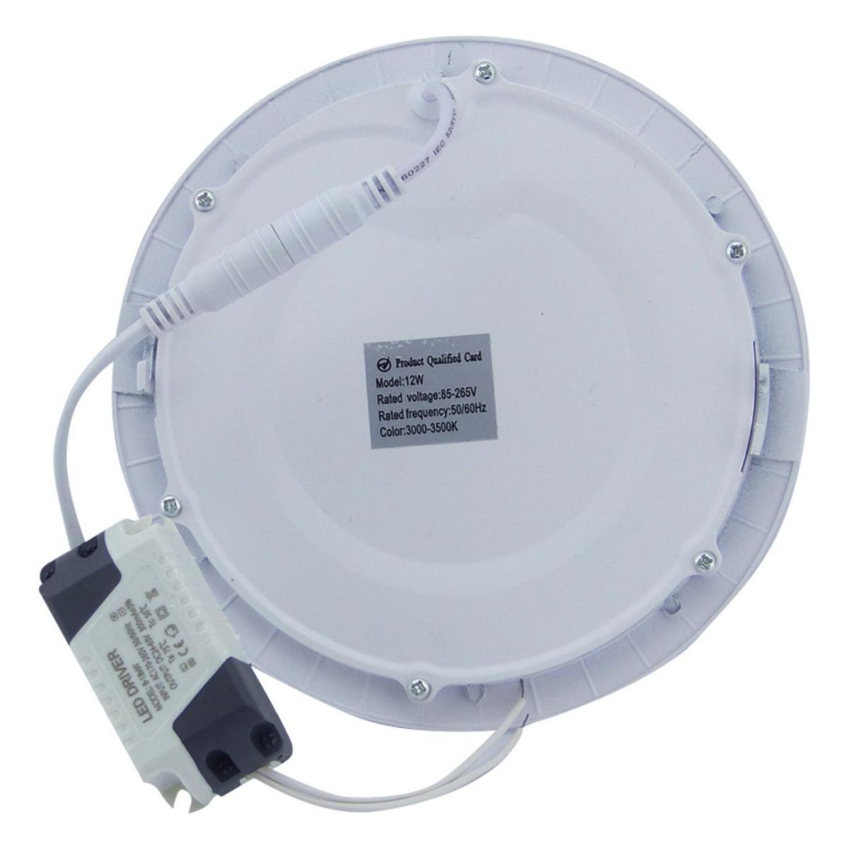IMPORTCLICK - Foco LED Panel 12 Watt Luz Cálida 220 V