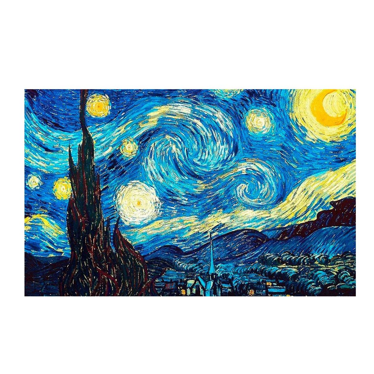 MI ARTE OCIO CONSENTIDO - Pintura por diamante Noche estrellada Van Gogh 40x30 cm