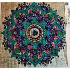 MI ARTE OCIO CONSENTIDO - Pintura diamante Mandala Lila 30x30 cm Diamond painting