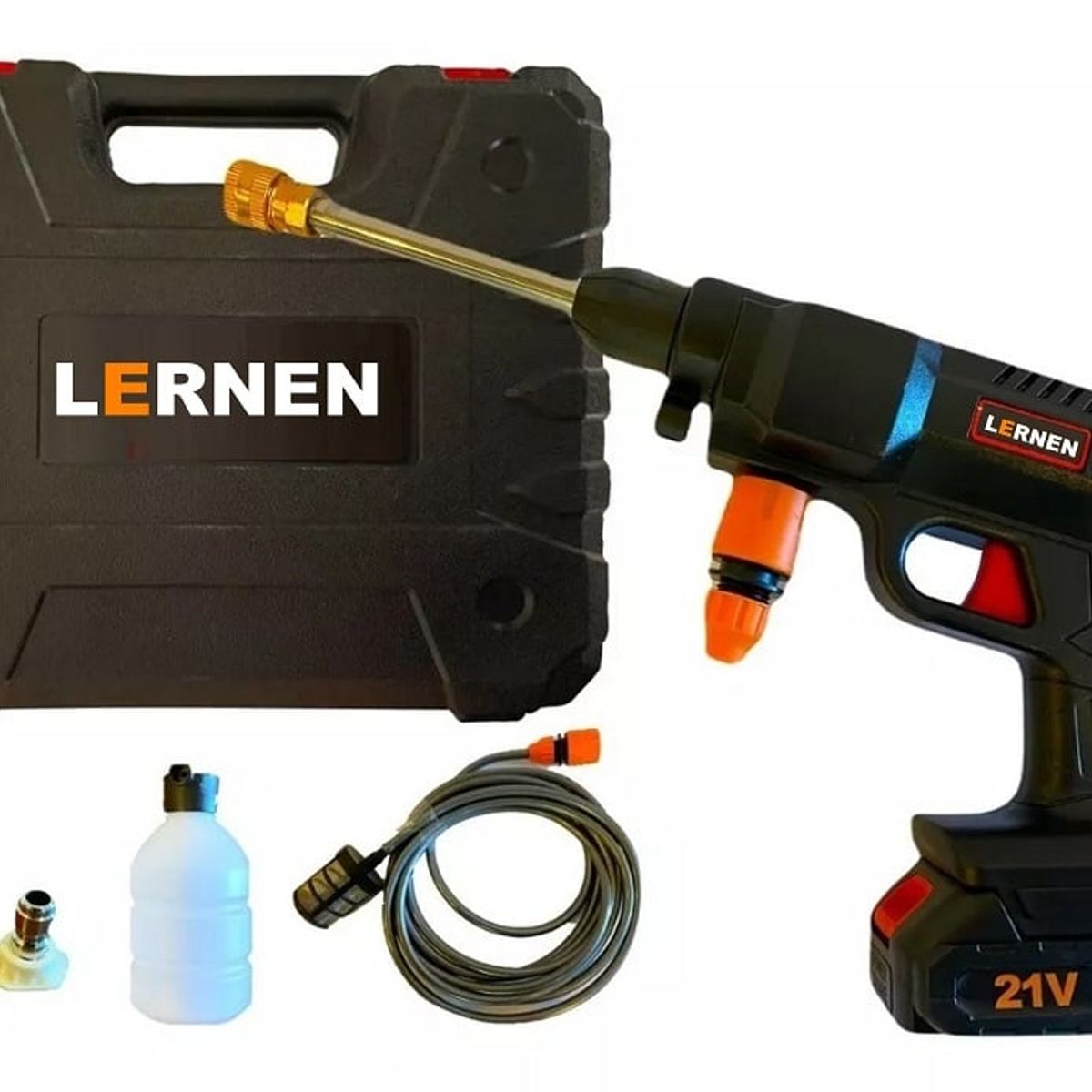 LERNEN - Hidrolavadora Inalámbrica Alta Presión Con Espumador