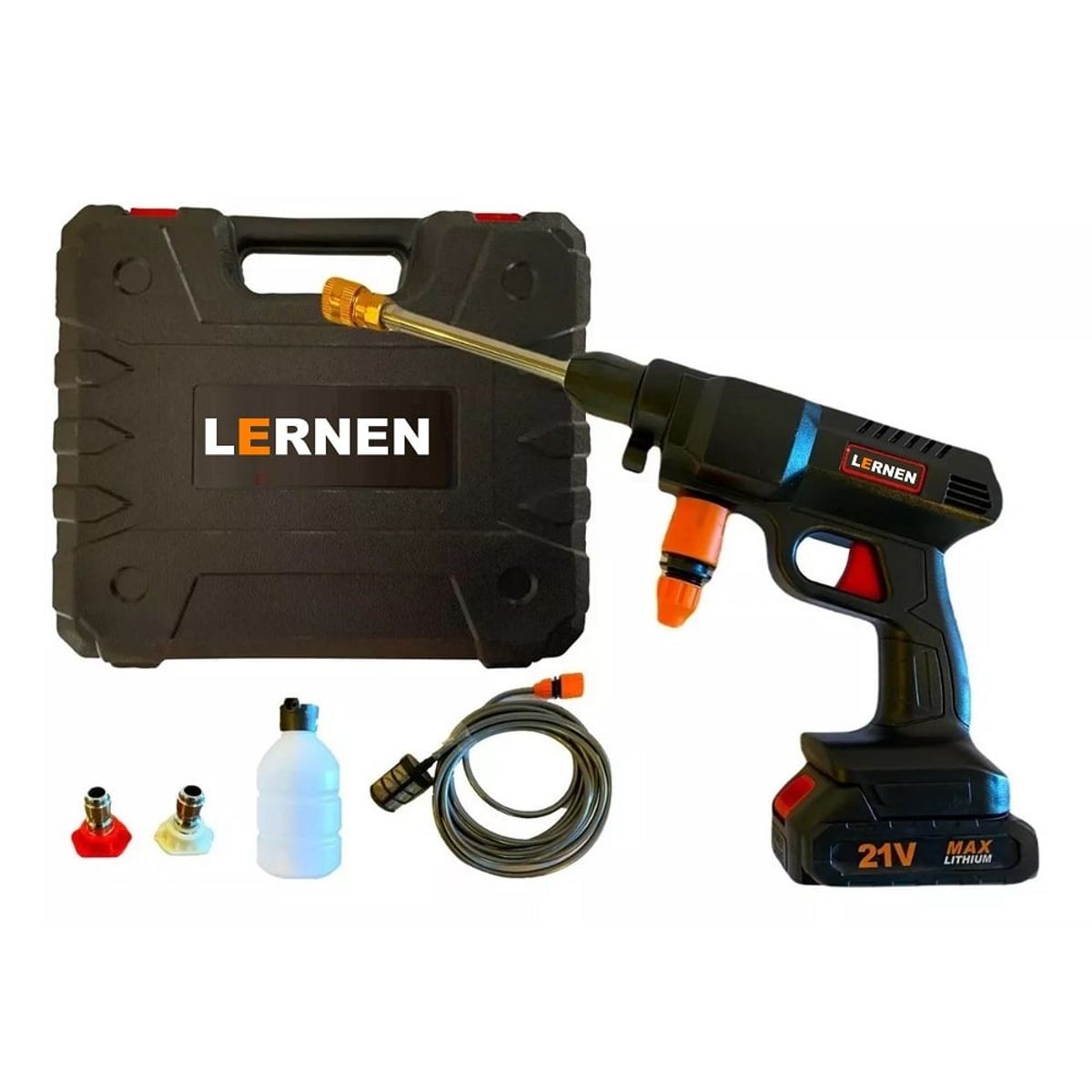 LERNEN - Hidrolavadora Inalámbrica Alta Presión Con Espumador